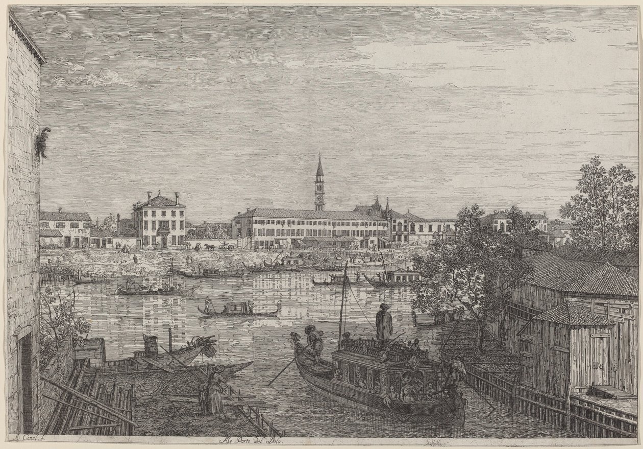 Ale Porto del Dolo, c. 17351746. by Canaletto