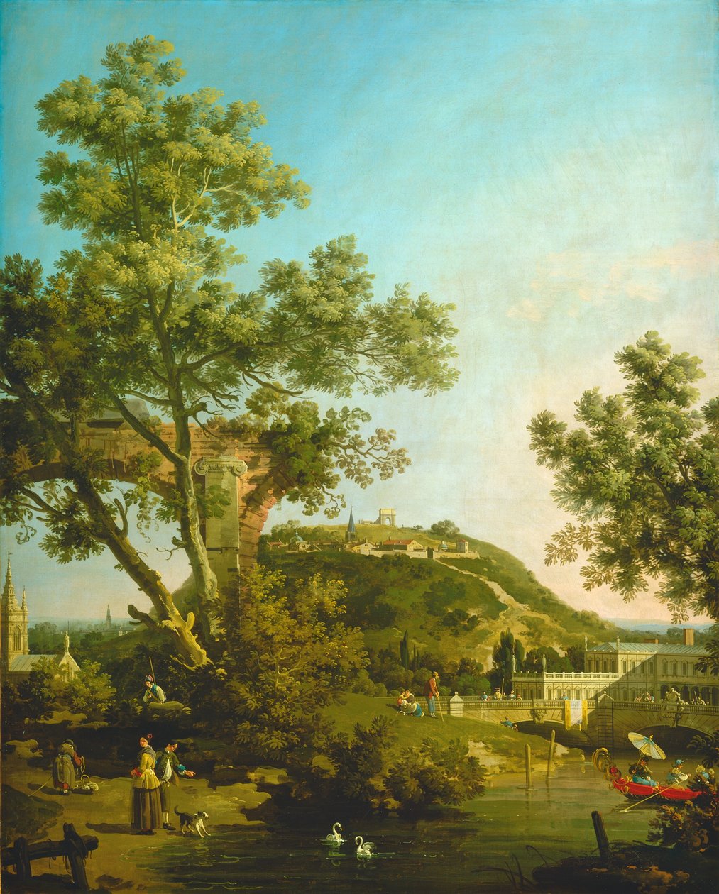 Saraylı İngiliz Peyzaj Capriccio, c. 1754. by Canaletto