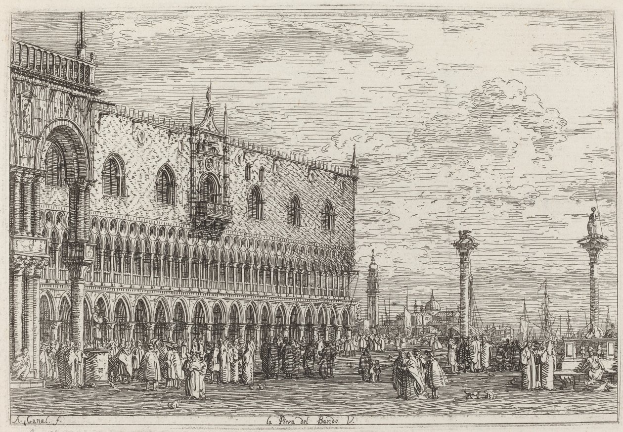 Bant İskelesi. V, c. 17351746. by Canaletto