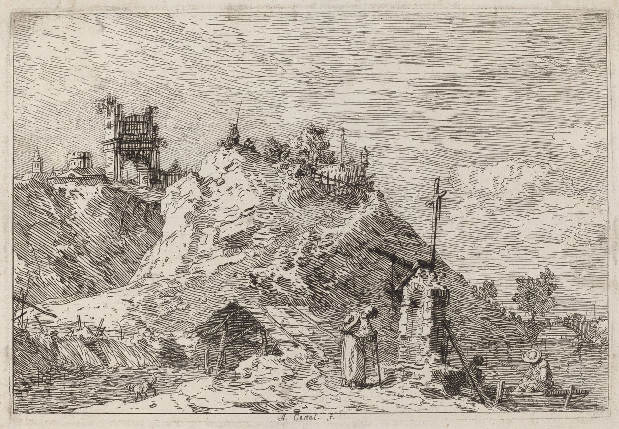 Hacı ile Namazda Manzara by Canaletto