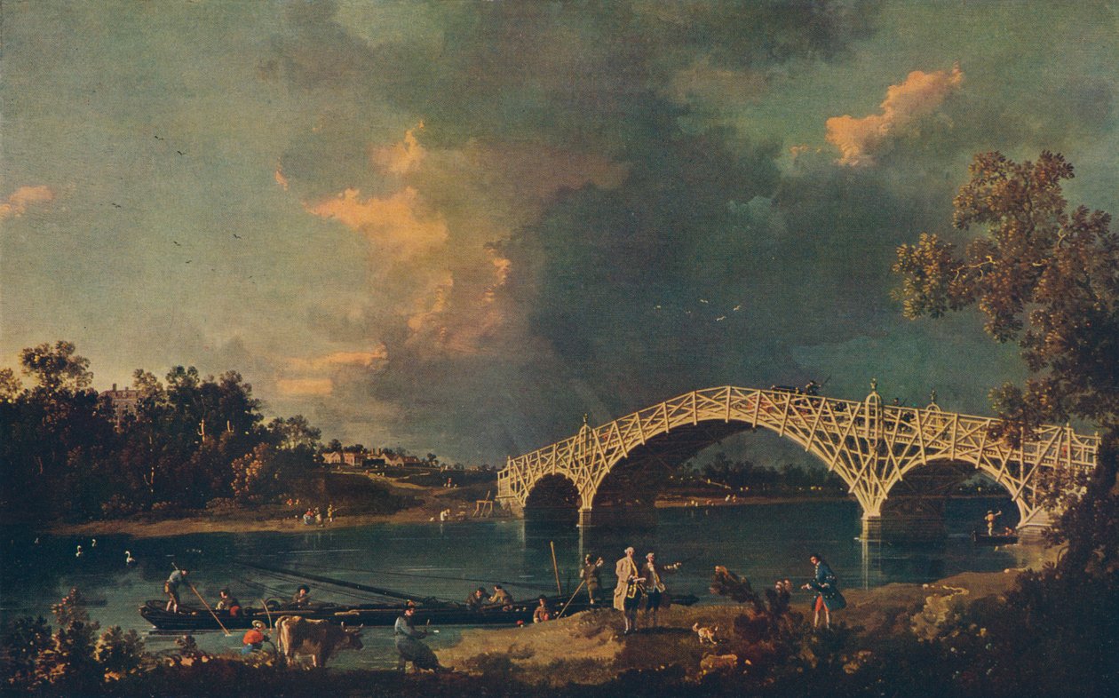 Eski Walton Köprüsü, 1754 by Giovanni Antonio Canal