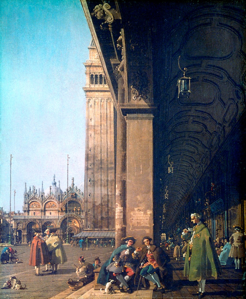 Piazza San Marco ve Colonnade, 1756 by Giovanni Antonio Canal