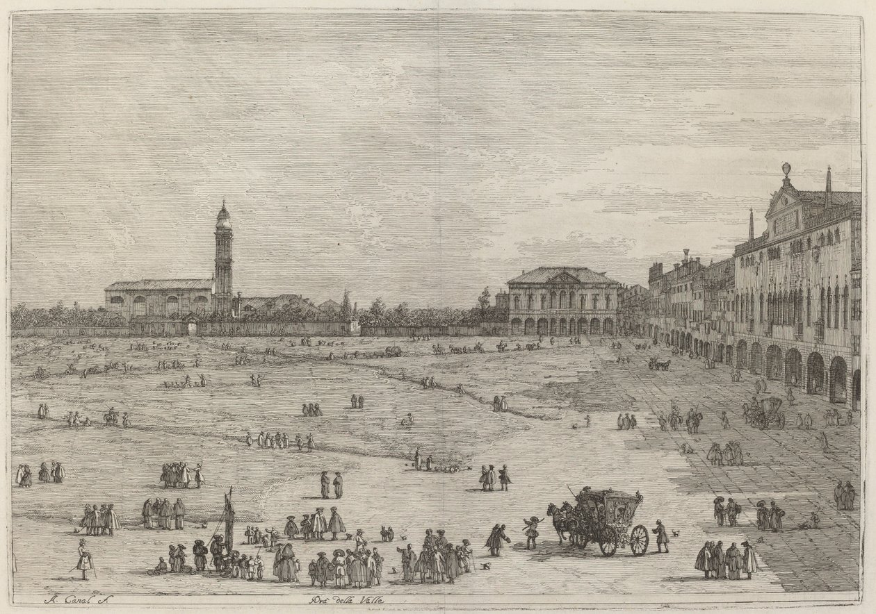 Pra della Valle by Canaletto