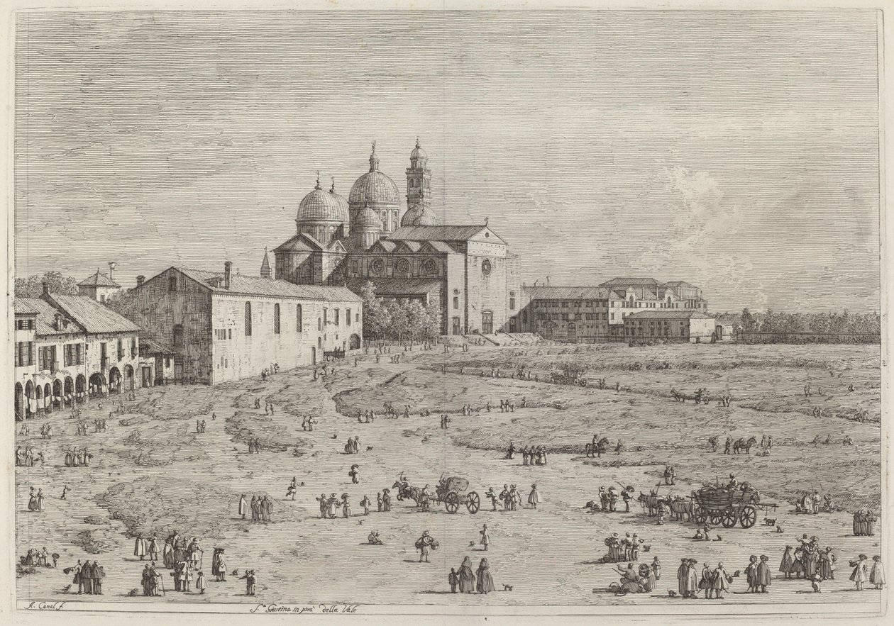 S. Giustina in pra della Vale, c. 17351746. by Canaletto