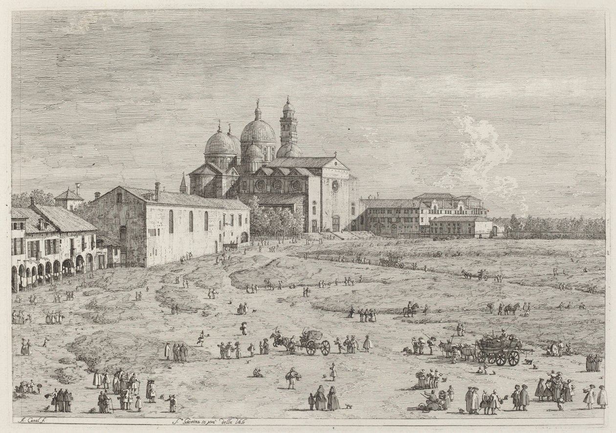 S. Giustina in pra della Vale, c. 17351746. by Canaletto