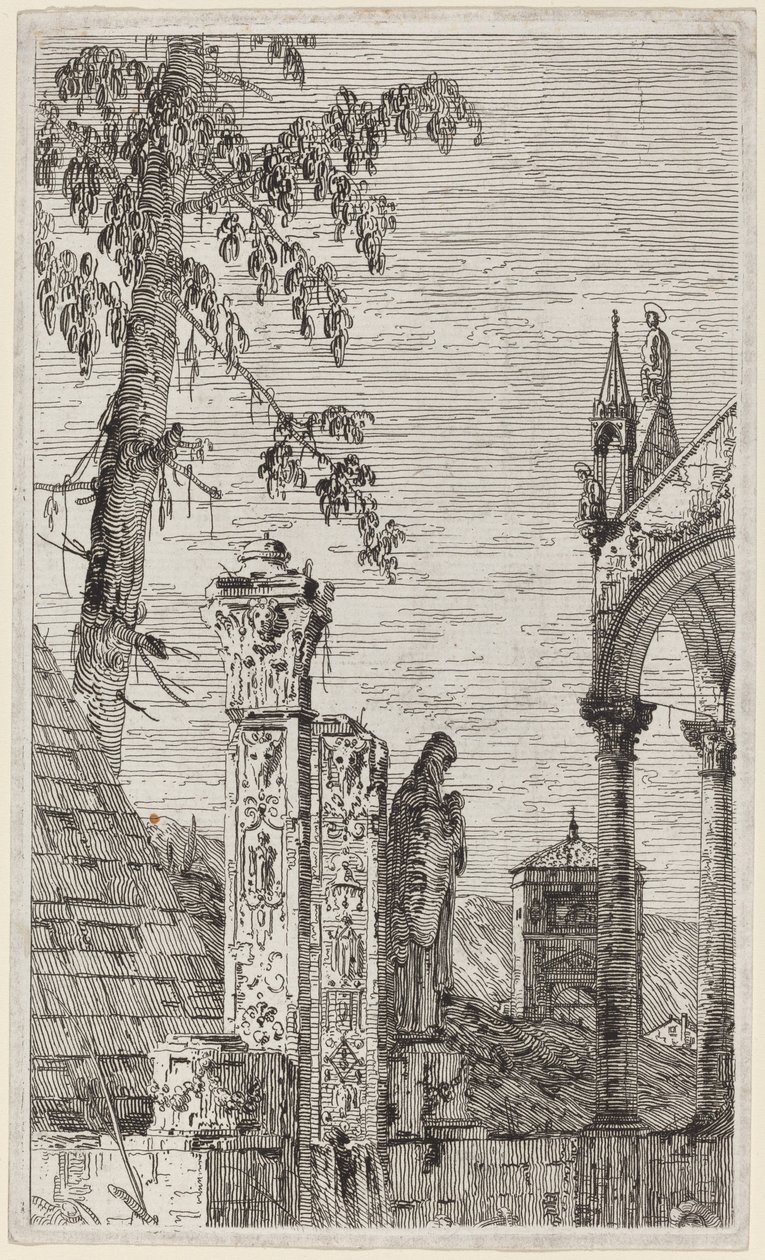 Piskopos Mezarı, c. 17351746. by Canaletto