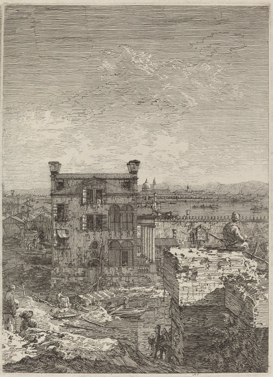 Peristilli Ev, 1741. by Canaletto