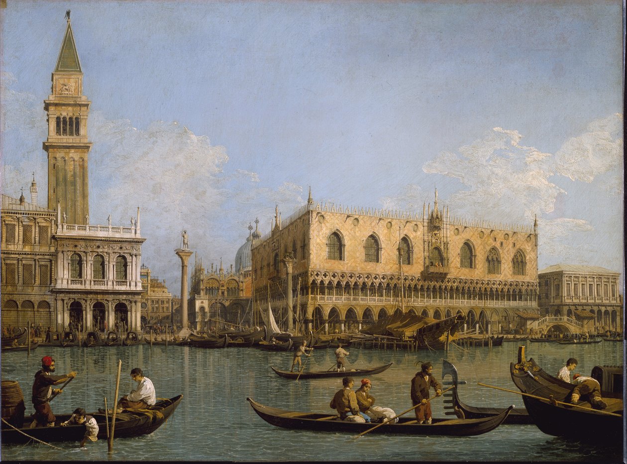 Köstebek, Saint Mark havzasından Canaletto olarak bilinen Antonio Canal tarafından Venedik resmine bakış by Canaletto