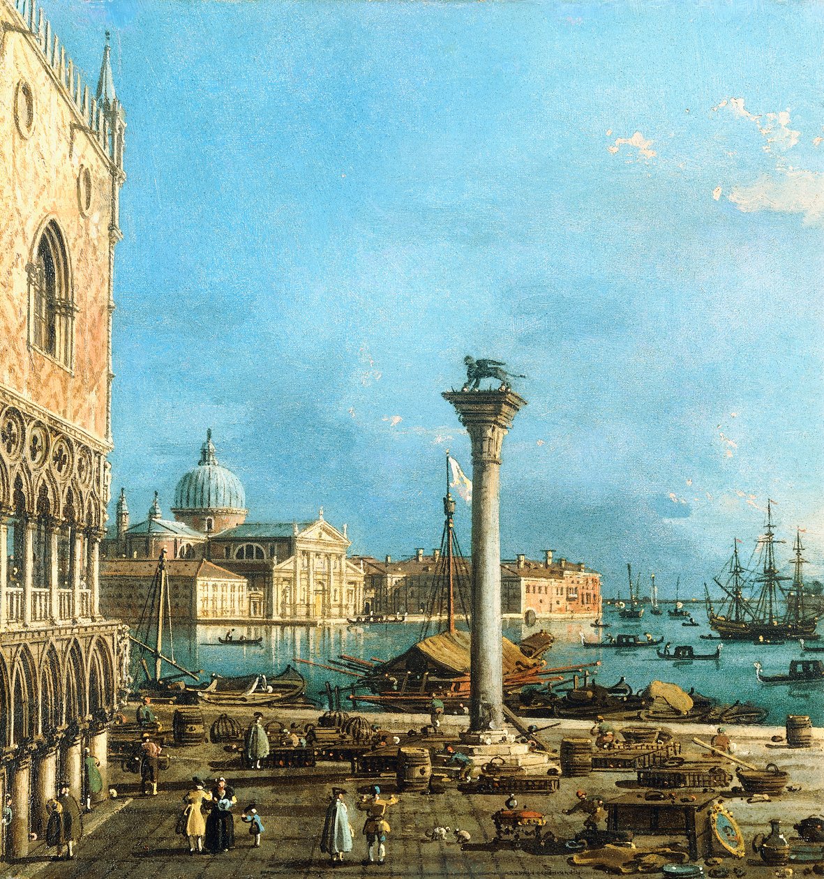 Bacino di S. Marco ve Isola di S. Giorgio Magiore ile Piazzetta, Venedik, by Giovanni Antonio Canal