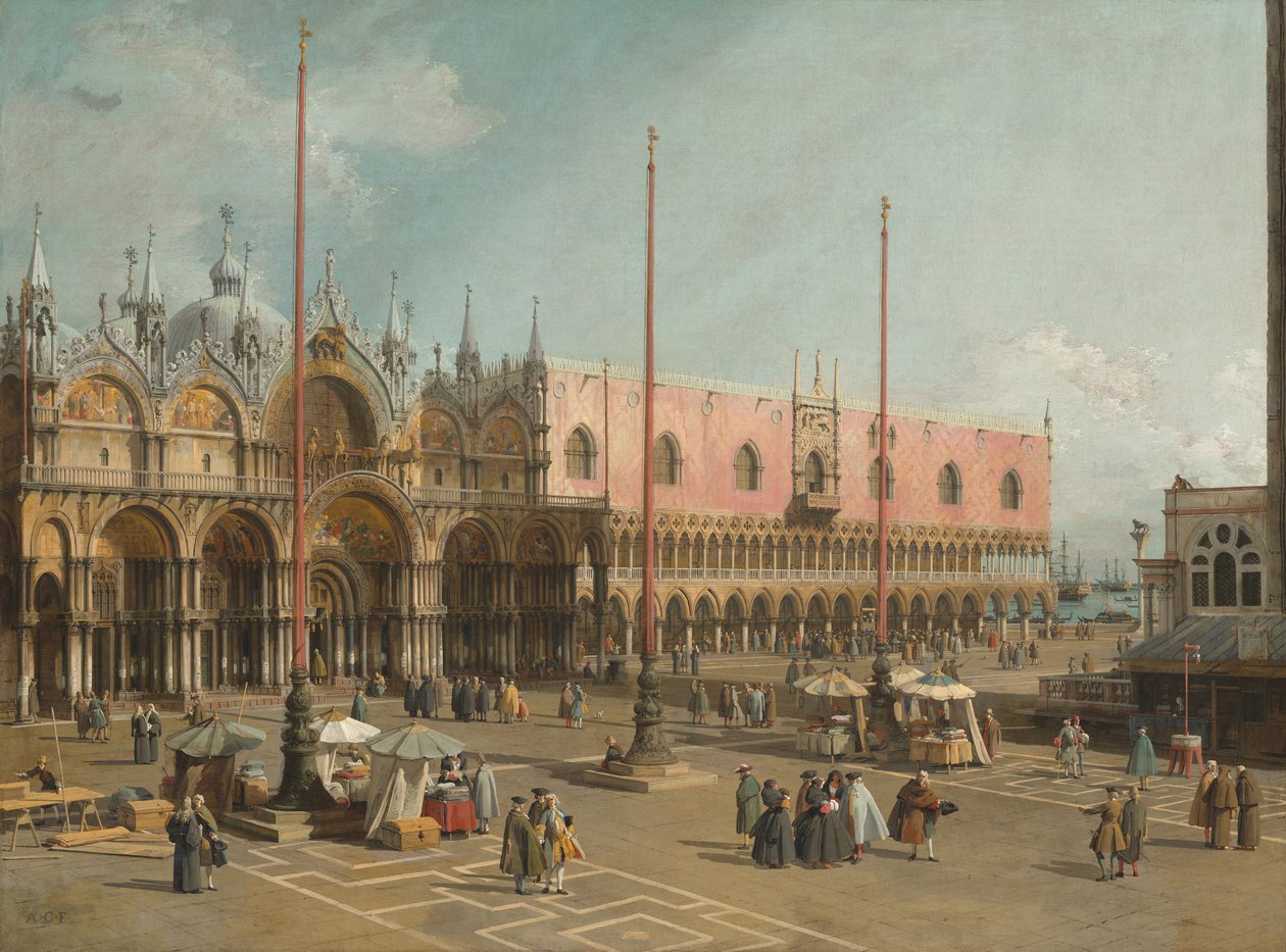 San Marco Meydanı, Venedik by Canaletto