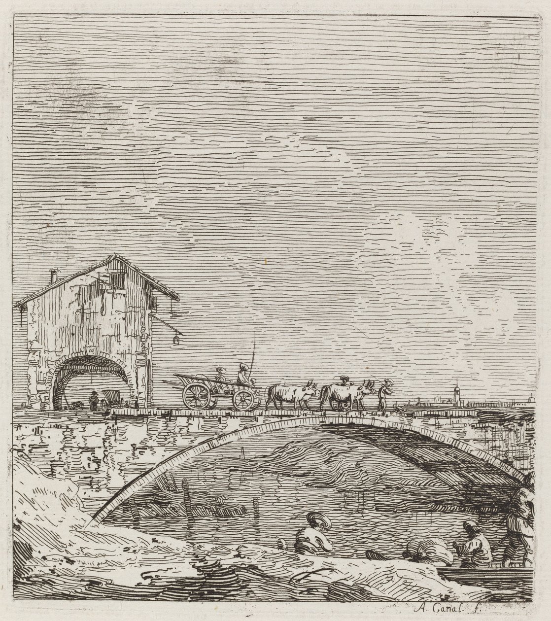 Köprüden Geçen Vagon by Canaletto