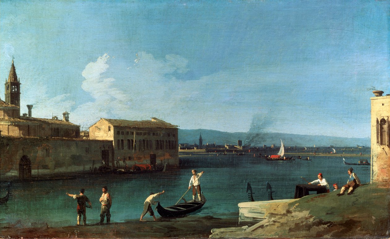 Venedik manzarası, 18. yüzyıl by Giovanni Antonio Canal