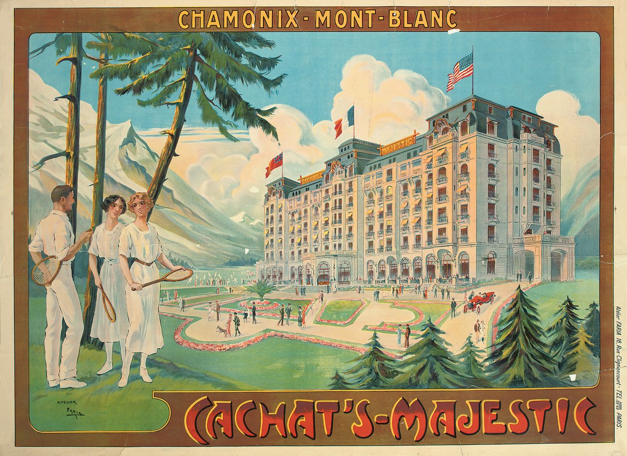 Otelin "Cachat"s Majestic" ve Chamonix-Mont Blanc