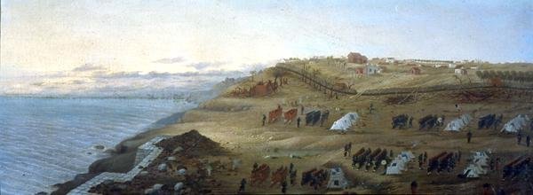Uruguaiana'daki Arjantin Kampı, Rio Grande, Brezilya by Candido Lopez