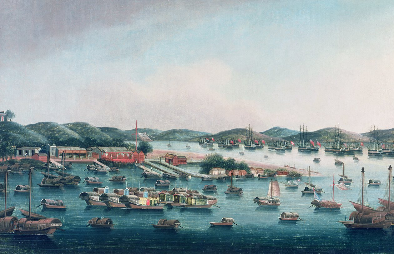 Hong Kong Limanı by Cantonese School