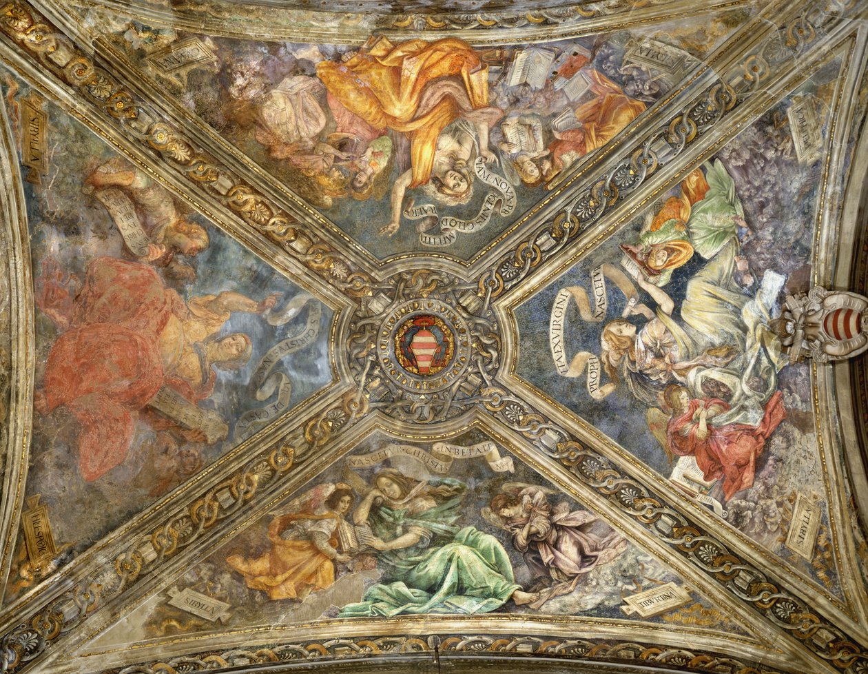 Tibur Sibylleri, Delphi, Cumae ve Hellespont, Carafa Şapeli, Santa Maria sopra Minerva, Roma by Capponi