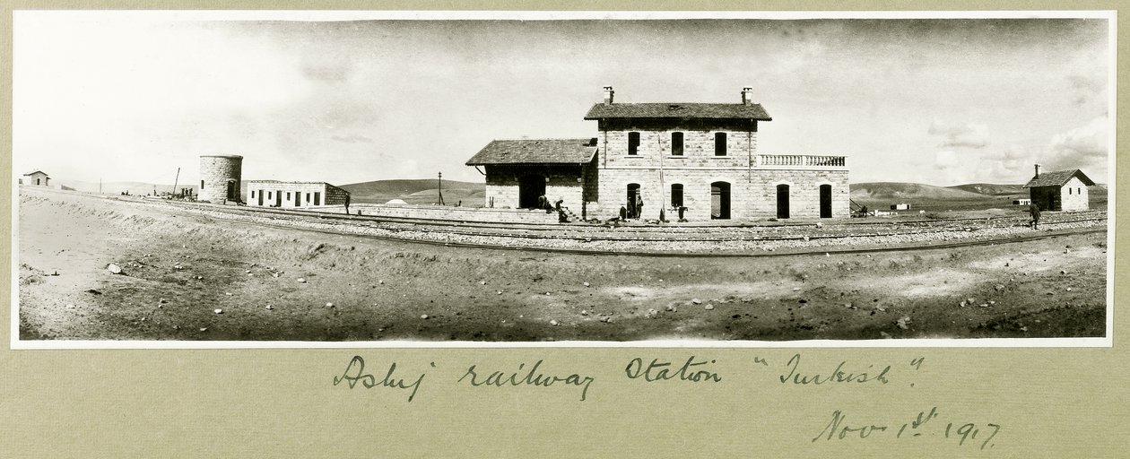 Asluj Tren İstasyonu, 1 Kasım 1917 by Capt. Arthur Rhodes