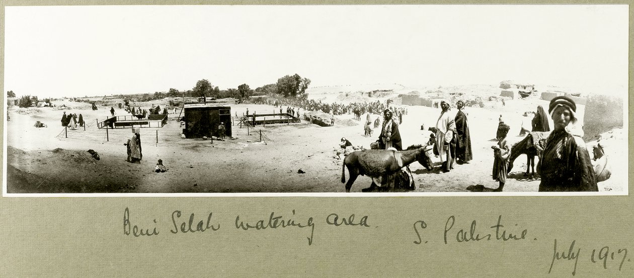 Beni Saleh sulama alanı, Temmuz 1917 by Capt. Arthur Rhodes