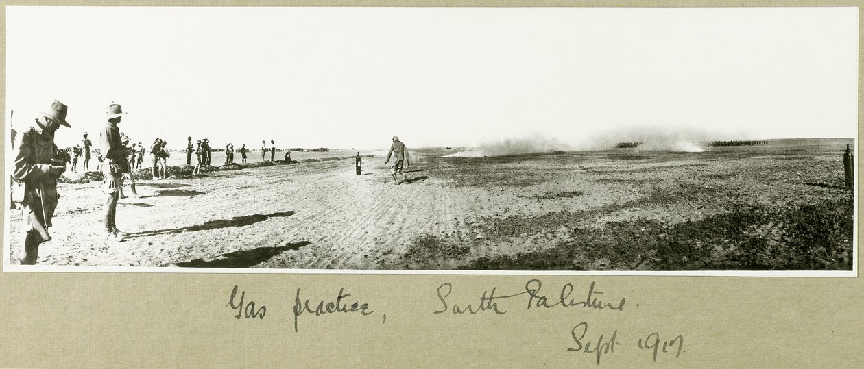 Gaz uygulaması, Güney Filistin, Eylül 1917 by Capt. Arthur Rhodes