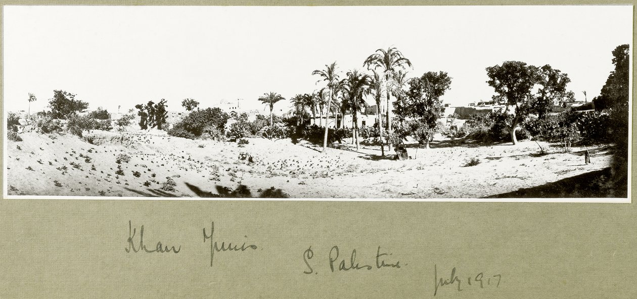 Han Yunus, Güney Filistin, Temmuz 1917 by Capt. Arthur Rhodes