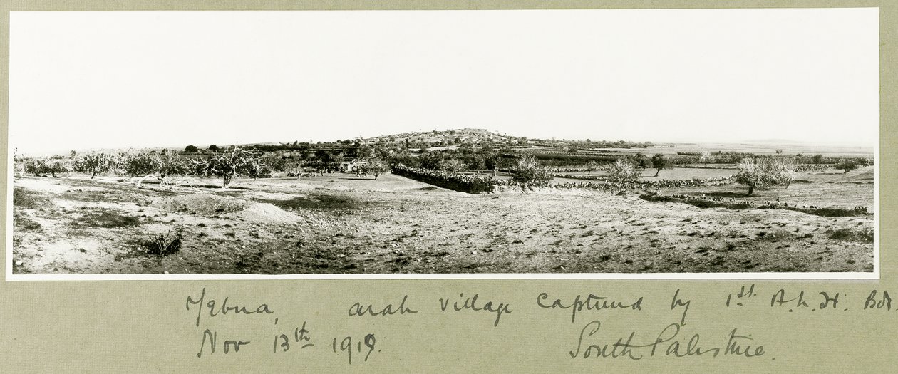 Yebna, Arap köyü 1. A.L.H. 13 Kasım 1917