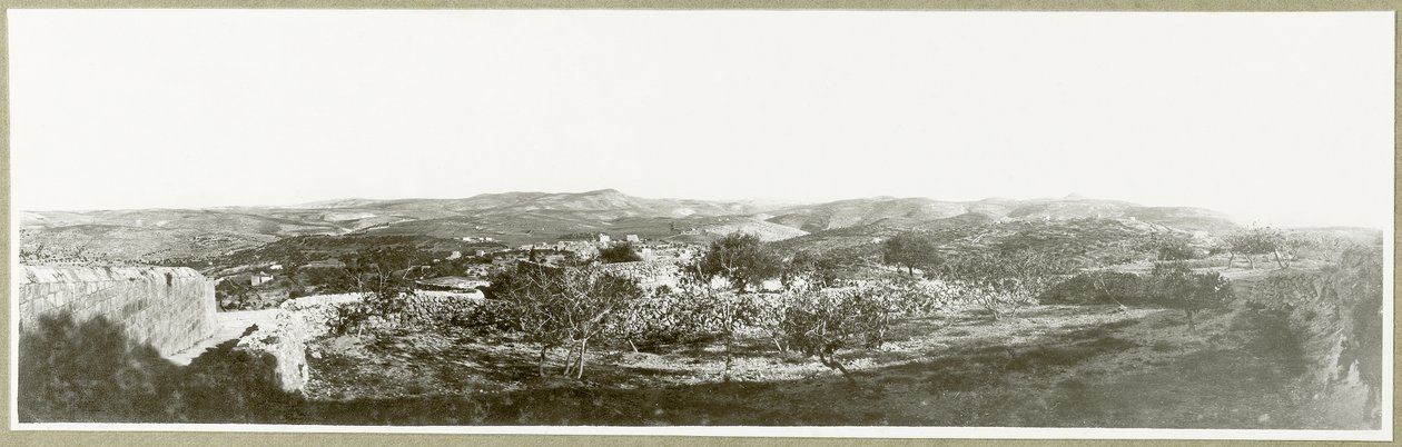 Bethlehem: Uzakta Herodium ile güneye bakış, 1917 by Capt. Arthur Rhodes