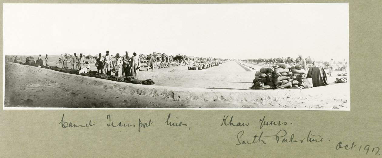 Deve Taşıma Hatları, Han Yunus, Ekim 1917 by Capt. Arthur Rhodes