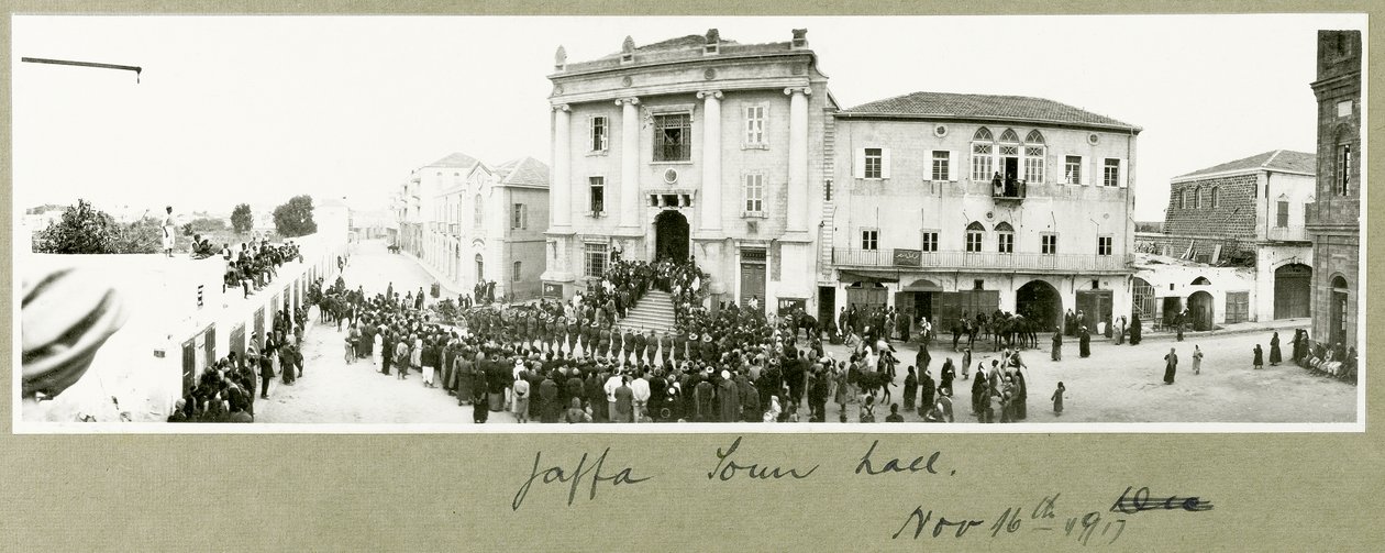 Yafa Belediye Binası, 16 Kasım 1917 by Capt. Arthur Rhodes
