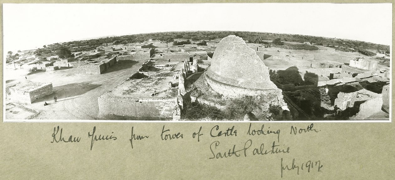 Han Yunus, kale kulesinden, Güney Filistin, Temmuz 1917 by Capt. Arthur Rhodes
