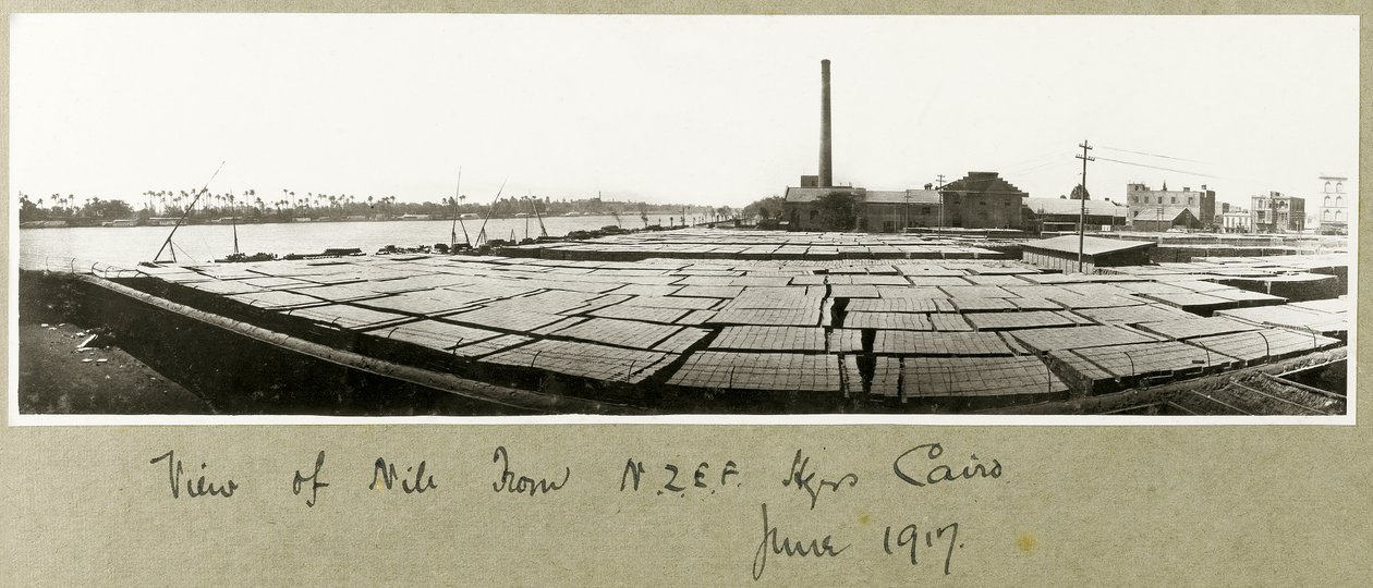 NZMFA Genel Merkezi'nden Nil'in görünümü, Kahire, Haziran 1917 by Capt. Arthur Rhodes
