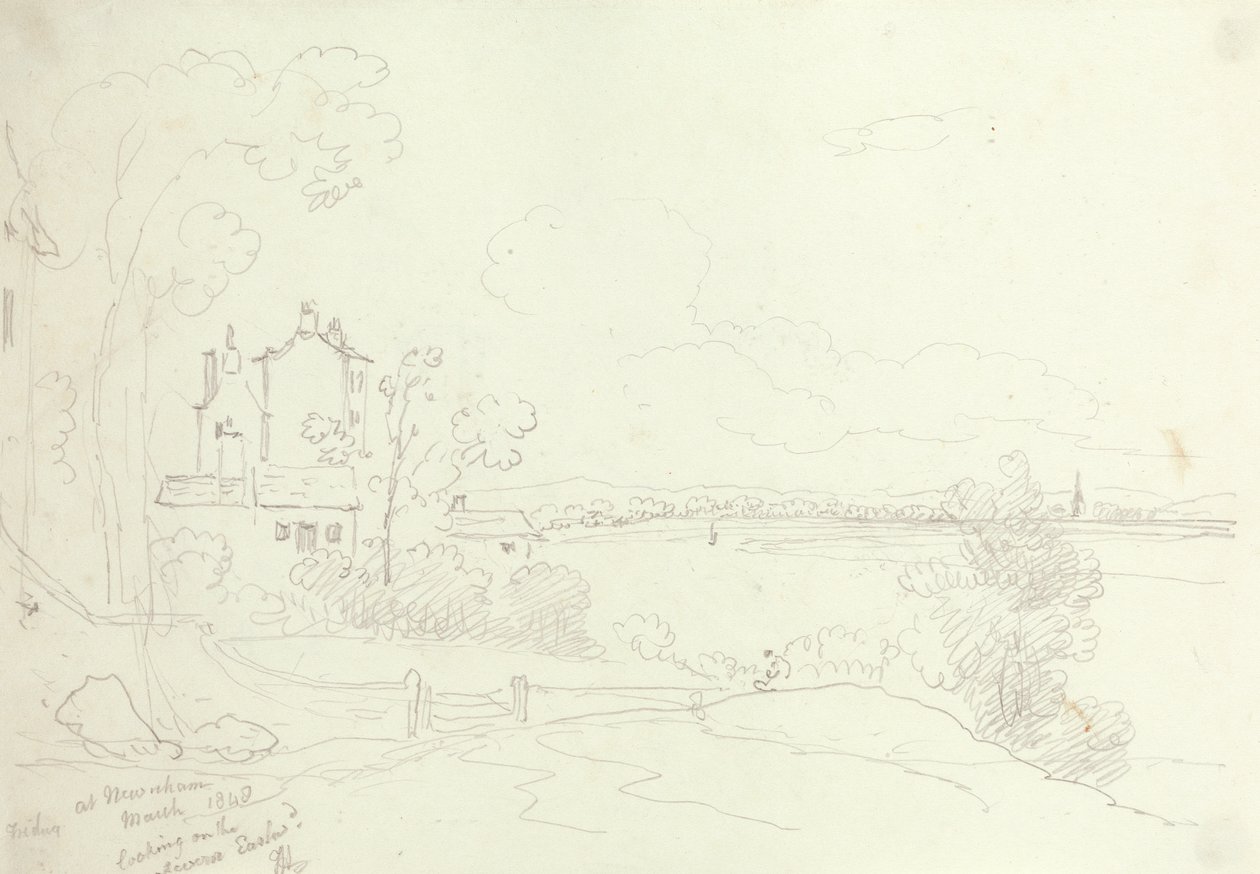 Newnham'da Severn Doğusuna Bakarken, Mart 1848 by Capt. Thomas Hastings