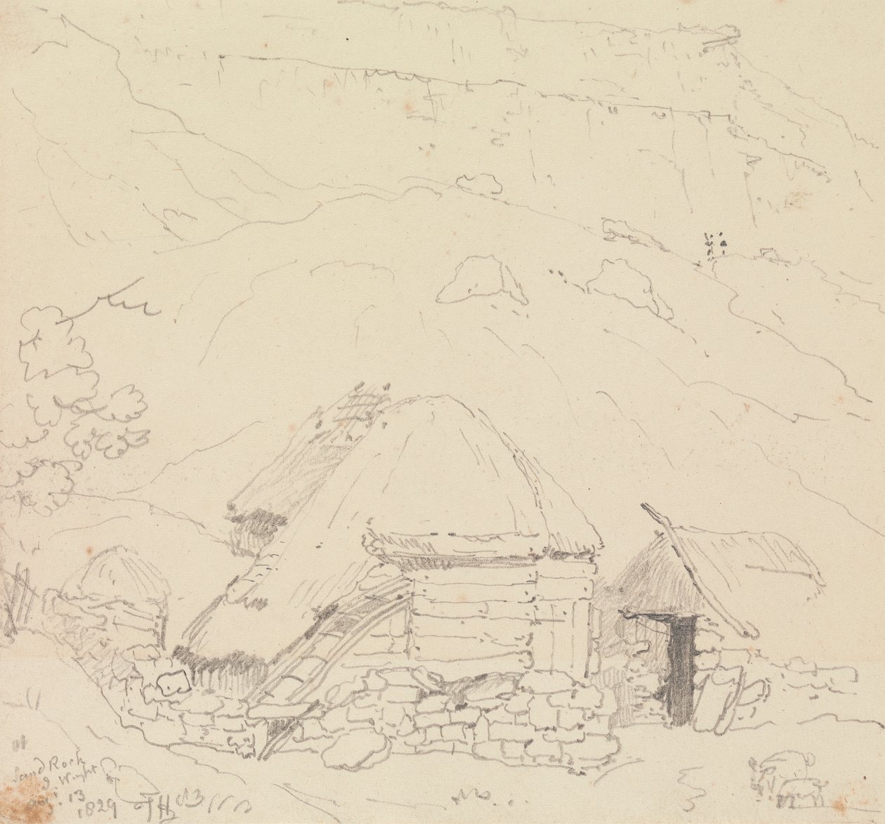 Sandrock, Wight Adası'nda, 13 Ağustos 1829 by Capt. Thomas Hastings