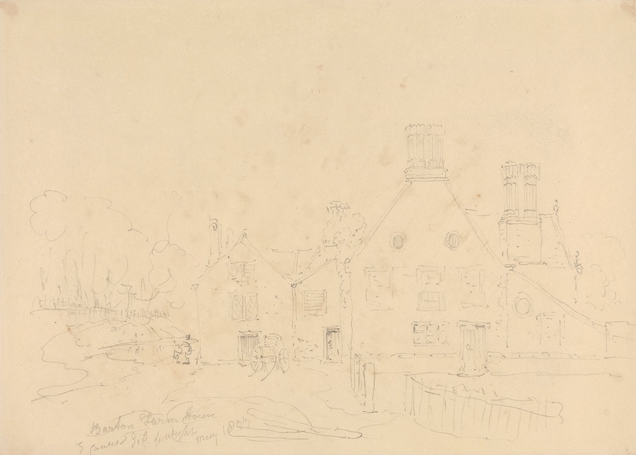 Barton Çiftlik Evi, East Cowes, Wight Adası, Mayıs 1833 by Capt. Thomas Hastings