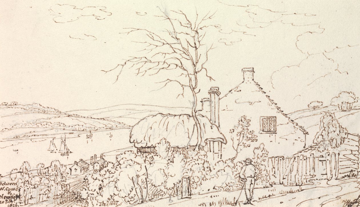 West Cowes ve Newport Arasında, 20 Şubat 1826 by Capt. Thomas Hastings
