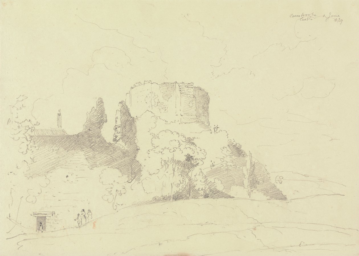Carisbrooke Kalesi, Wight Adası by Capt. Thomas Hastings