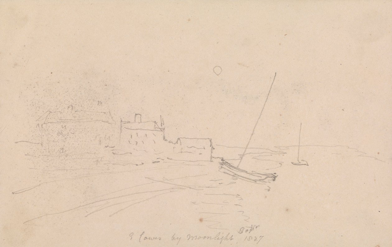 Ay Işığında Doğu İnekler, Eylül 1827 by Capt. Thomas Hastings