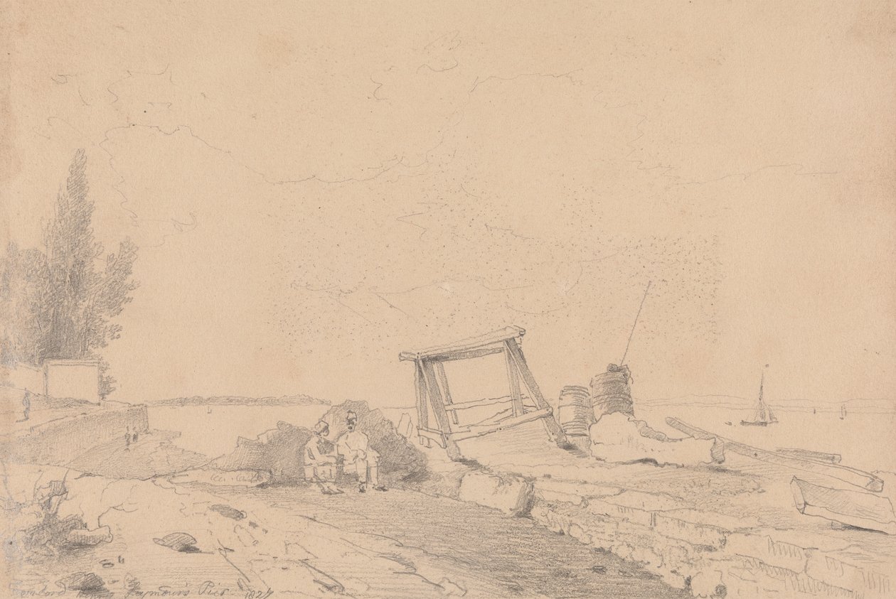 Lord Henry Seymour İskelesi, Wight Adası'ndan by Capt. Thomas Hastings