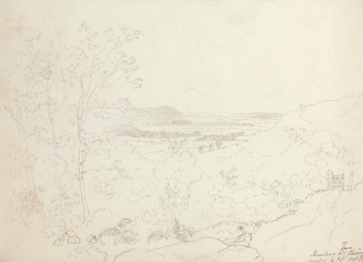 Strawberry Hill, Clevedon'dan, 6 Eylül 1845 Cumartesi by Capt. Thomas Hastings