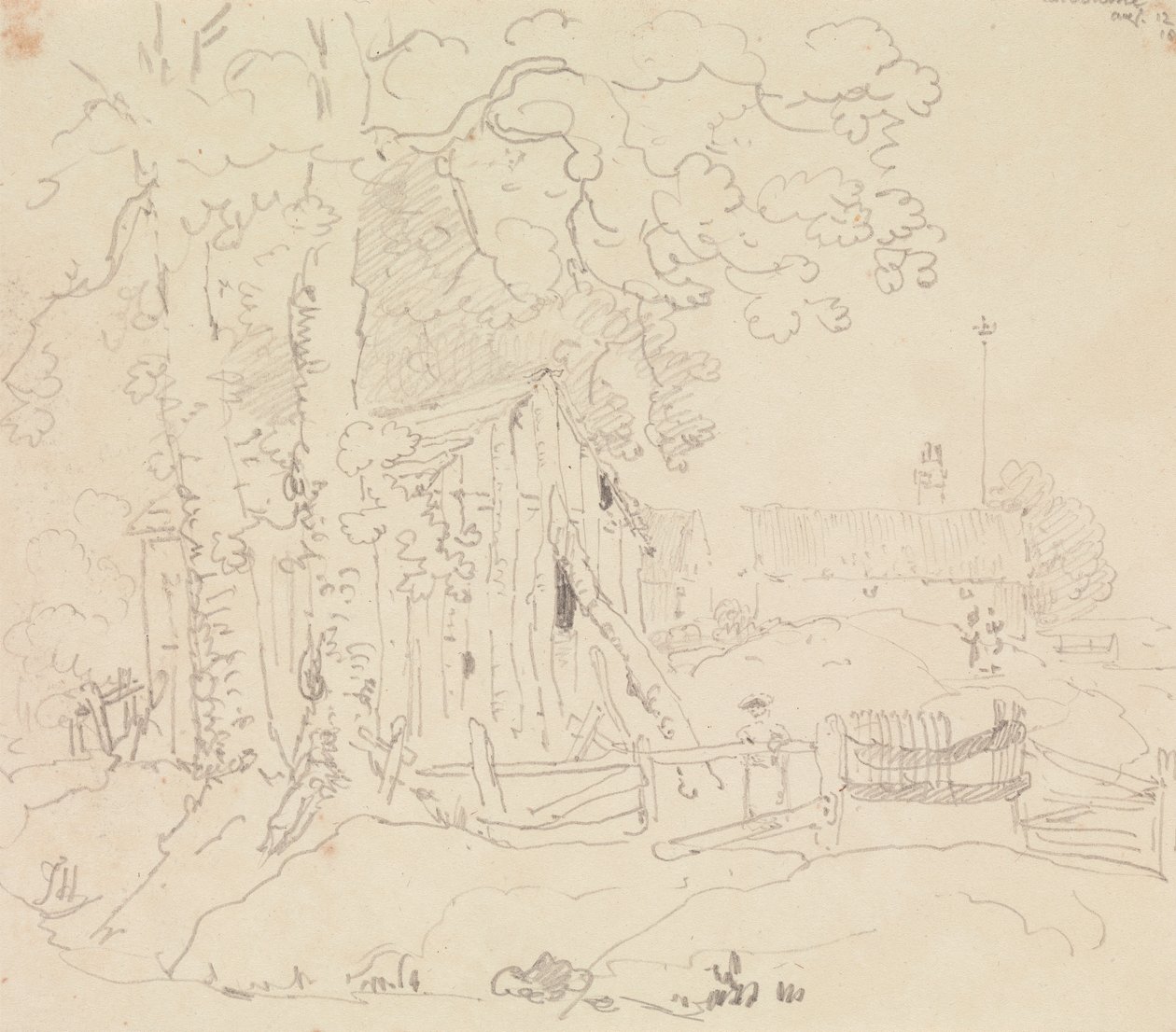 Calbourne'da, Wight Adası, 12 Ağustos 1829 by Capt. Thomas Hastings