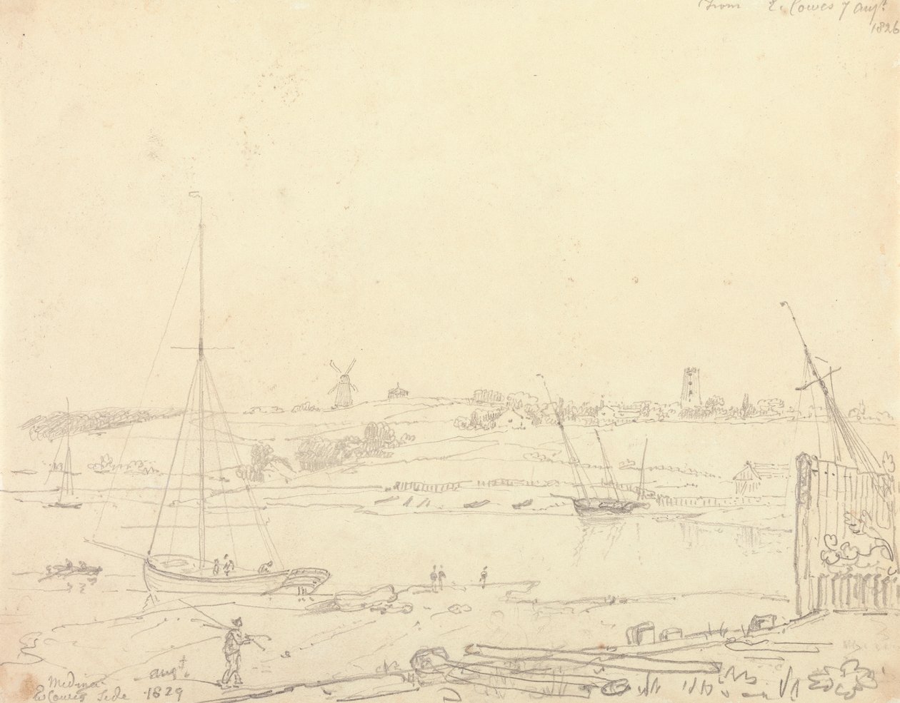 Medine, Doğu Cowes Yakası, 7 Ağustos 1826 by Capt. Thomas Hastings