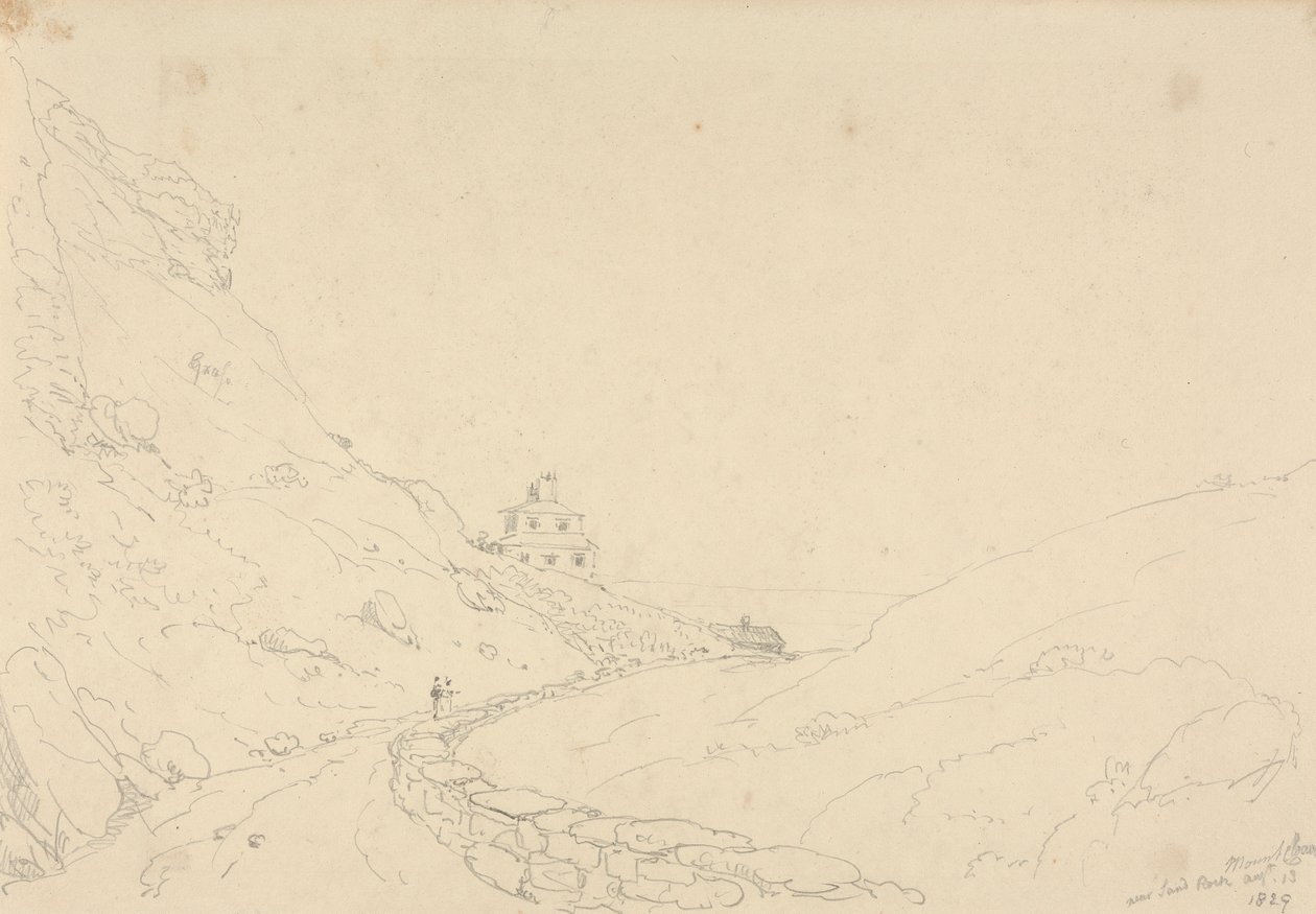Cleves Dağı, Sandrock yakınlarında, Wight Adası by Capt. Thomas Hastings