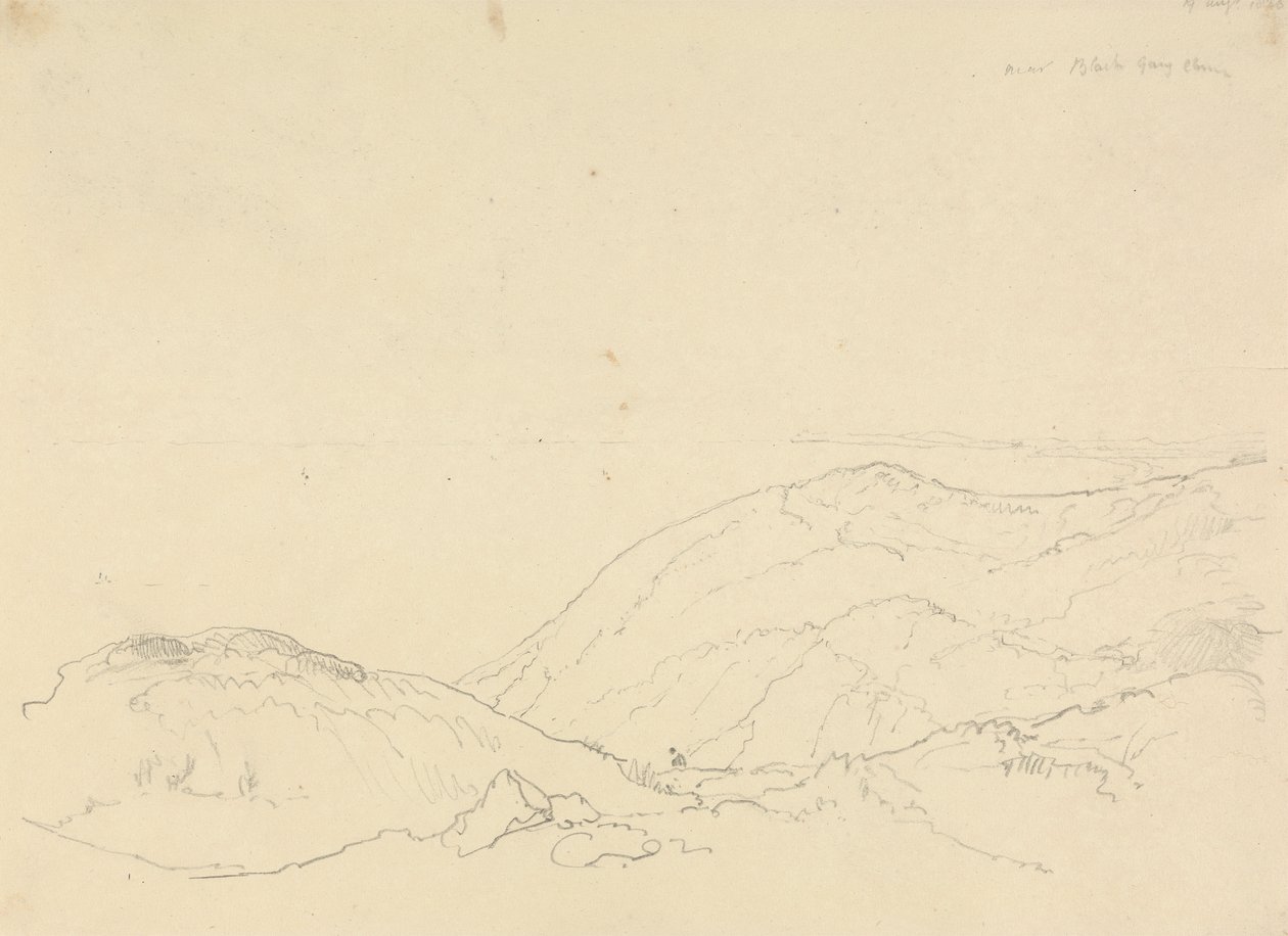 Blackgang Chine yakınlarında, 19 Ağustos 1826 by Capt. Thomas Hastings