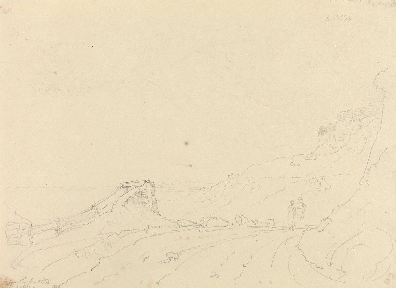 Blackgang Chine yakınlarında, 19 Ağustos 1826 by Capt. Thomas Hastings