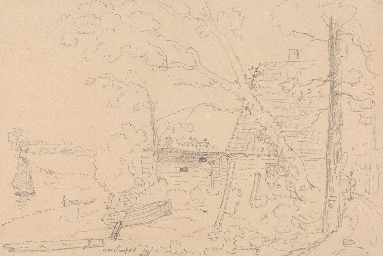 Newport yakınlarında, 12 Ağustos 1826 by Capt. Thomas Hastings