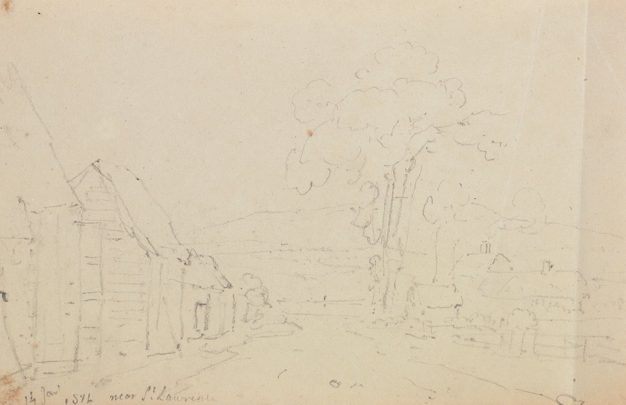 Saint Lawrence yakınlarında, 14 Ocak 1826 by Capt. Thomas Hastings