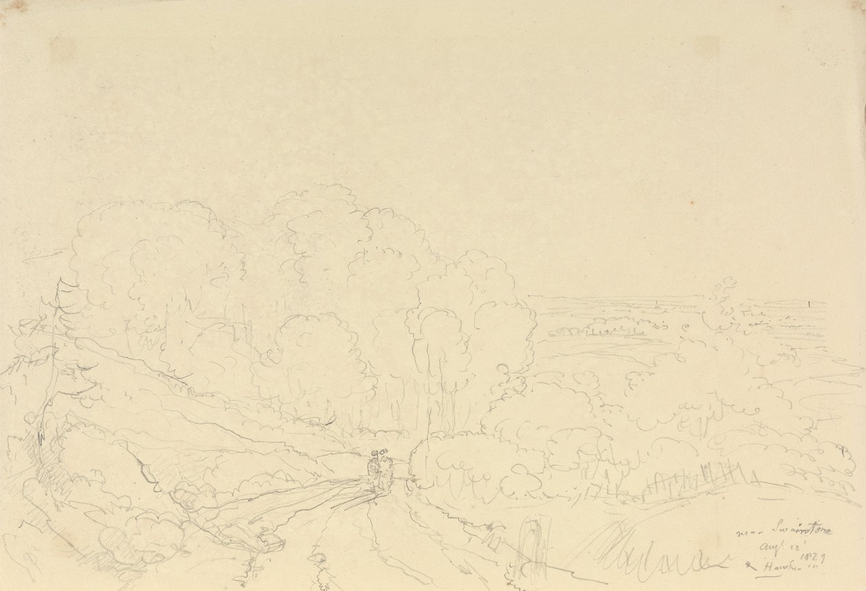 Swainstone yakınlarında, 12 Ağustos 1829 by Capt. Thomas Hastings