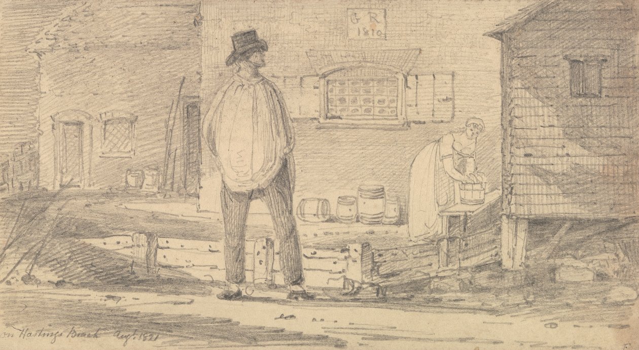Hastings Sahilinde, Ağustos 1821 by Capt. Thomas Hastings