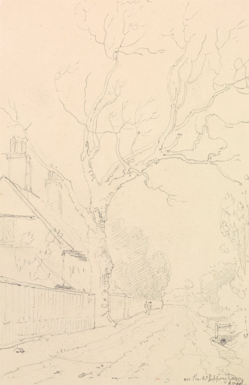 Whippingham Yolu üzerinde, Wight Adası by Capt. Thomas Hastings