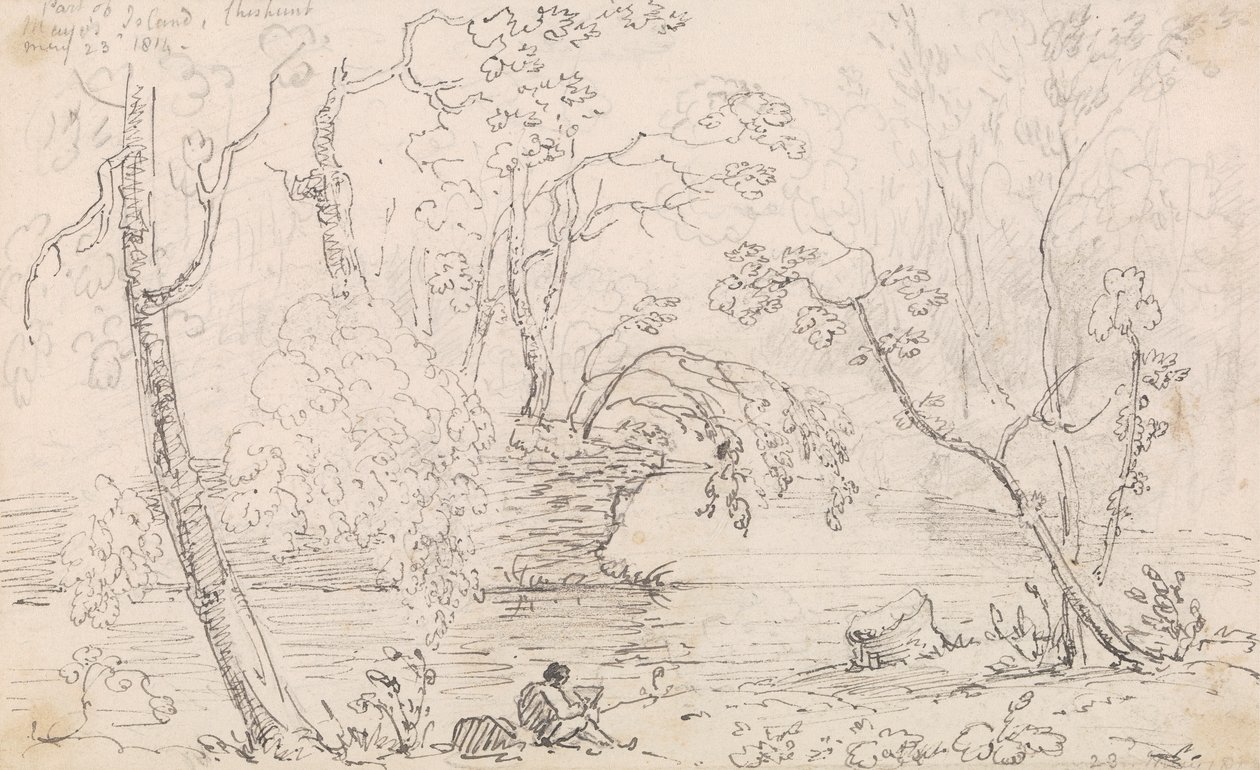 Mayo Adası'nın bir parçası, Cheshunt, 23 Mayıs 1814 by Capt. Thomas Hastings