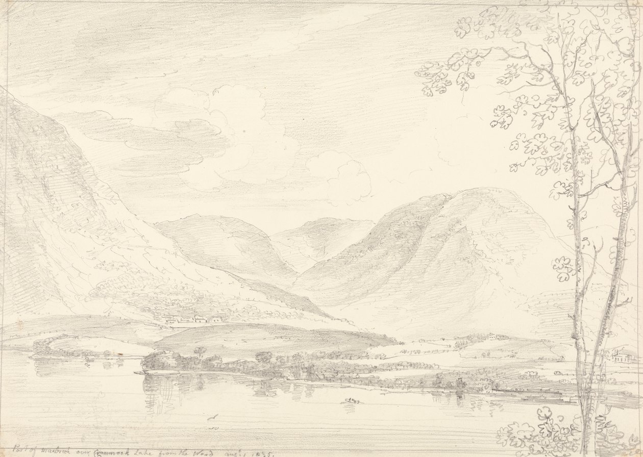 Mellbreak'in Crummock Gölü üzerindeki kısmı, 1 Ağustos 1835 by Capt. Thomas Hastings